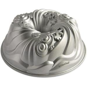 Nordic Ware Let It Snow Bundt, Silver, 10-Cup Capacity(10 Cup Capacity)