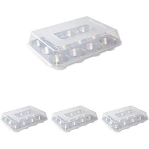 Nordic Ware Naturals 12 Cavity Muffin Pan with High-Domed Lid(Standard with High-Domed Lid)