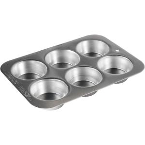 Nordic Ware Naturals Compact 5-Inch Pie Pan – Natural Uncoated Aluminum,Toaster Oven, Counter Ovens, Air Fryer and Broiler Safe, Personal Size(Compact Muffin Pan)