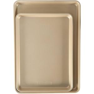 Nordic Ware Naturals Nonstick Half Sheet, 2-pack(Big and Half Sheet)