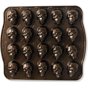 Nordic Ware Skull Bite Cakelet, 2.5 Cups, Bronze