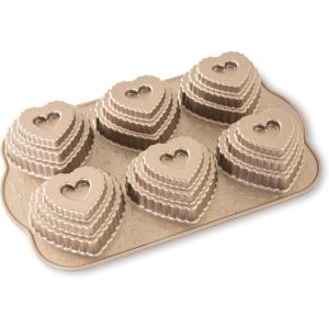 Nordic Ware Tiered Heart Bundt(3-Cup)