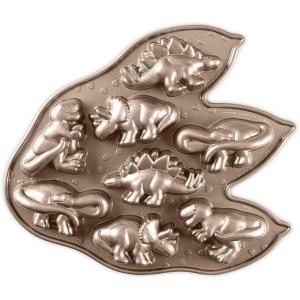 Nordic Ware Train Cake Pan, 5 Cup, Silver(Toffee)