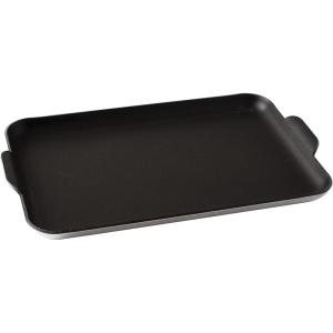 Nordic Ware Two Burner Griddle, 10.3 x 17.4 inches, Non-Stick, Black(11.5″ x 7.2″ x 1″)