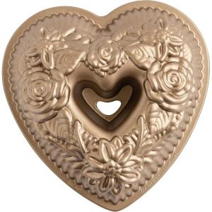 Nordic Ware Wildflower Loaf Pan, 6-Cup, Toffee(6 Cup)