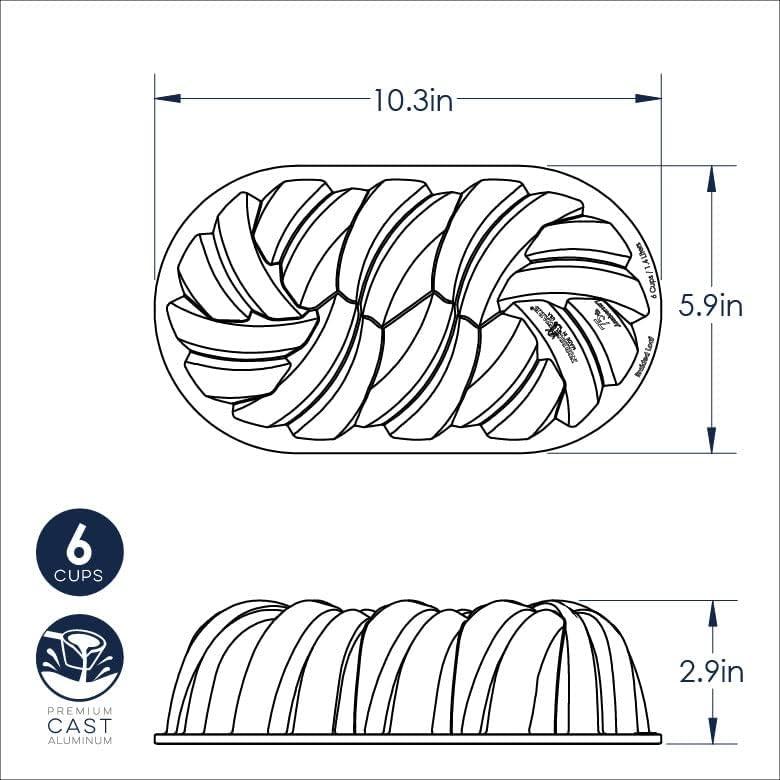imageNordic Ware Braided Loaf Pan6 Cup