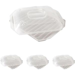 Nordic Ware Bacon Rack with Lid, 10.25x8x2 Inches(10.25x8x2 Inches (Pack of 4))