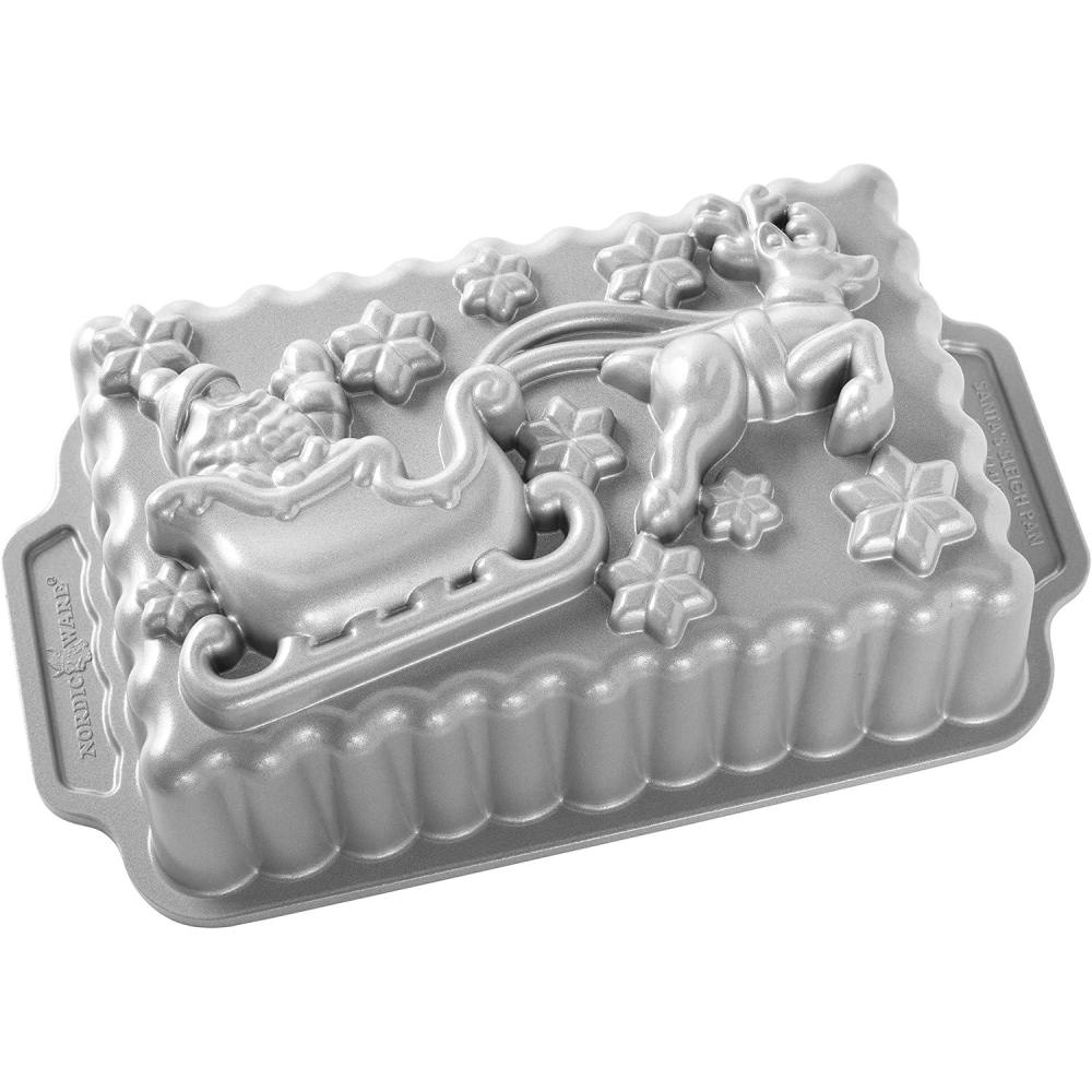 image:imageNordic Ware NW 90848 Santas Sleigh Loaf Pan Baking Tin Aluminium Grey 261 cm x 145 cm