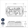 Nordic Ware NW 90848 Santa’s Sleigh Loaf Pan Baking Tin Aluminium Grey 26.1 cm x 14.5 cm