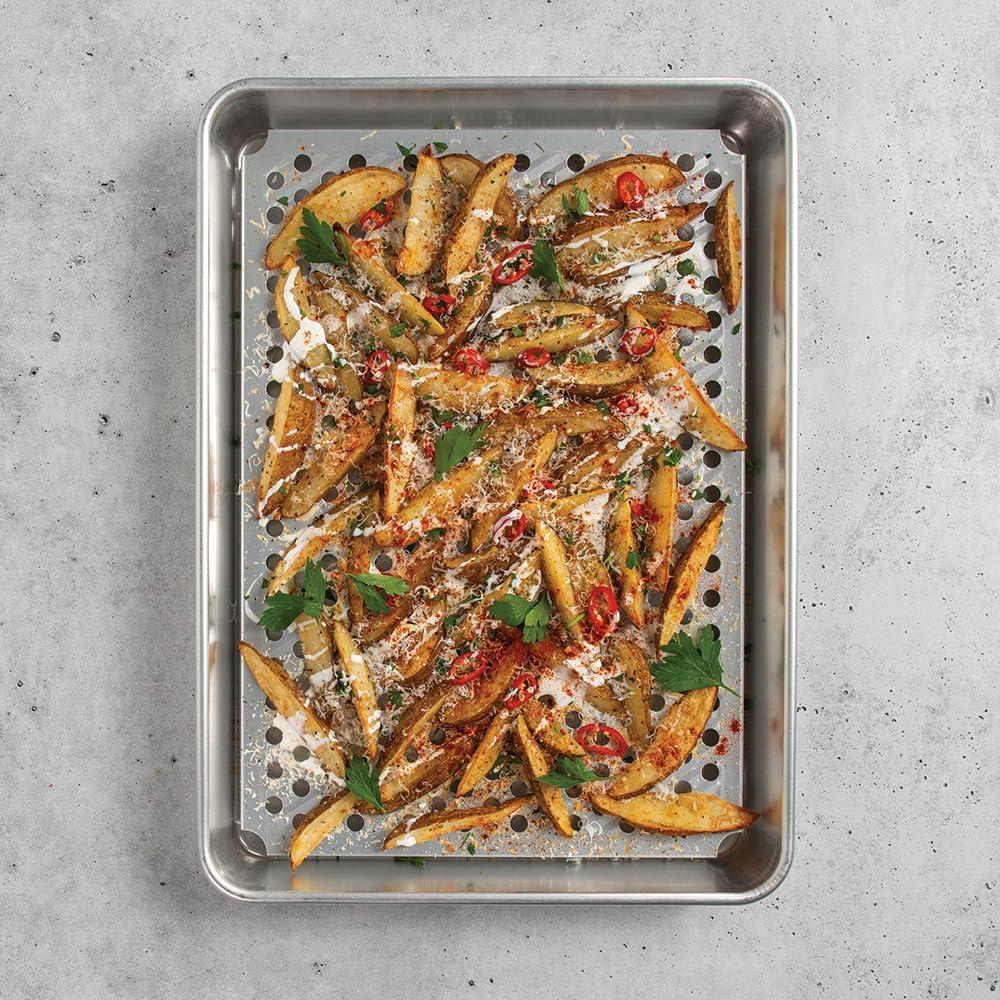 image:imageNordic Ware Naturals High Sided Half Sheet Pan with MultiPurpose Oven and Cooling Rack