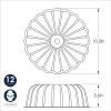 Nordic Ware Formed Elegant Party Bundt®, 12 Cups, Twilight Blue