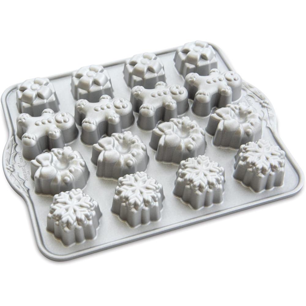 image:imageNordic Ware Holiday Teacakes Cakelet 3 Cup Capacity Silver