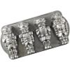 Nordic Ware Nutcracker Sweets Cakelet Pan, Silver, 6 Cup Capacity