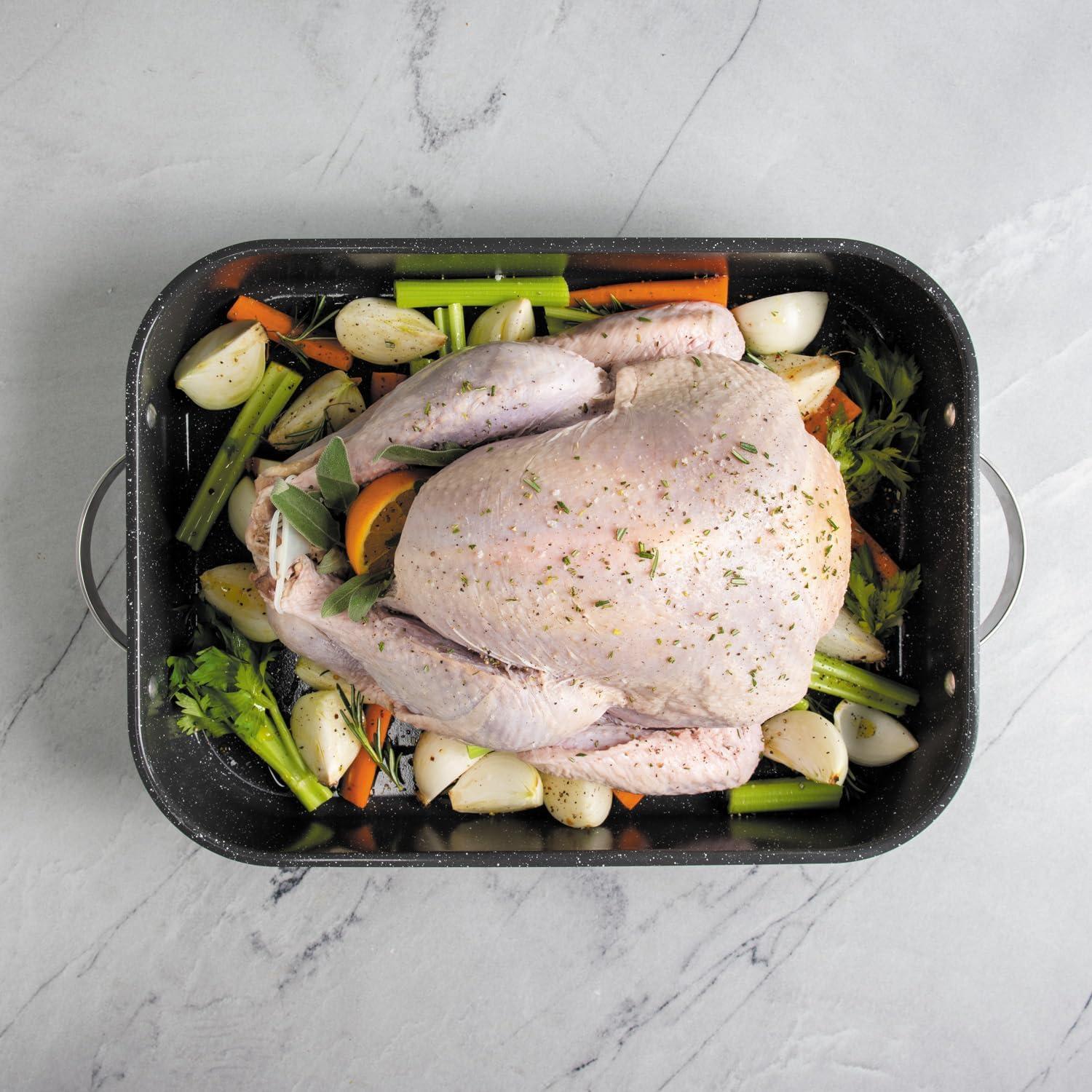 image:imageNordic Ware Verde Extra Large Ceramic Nonstick Turkey Roaster with Rack