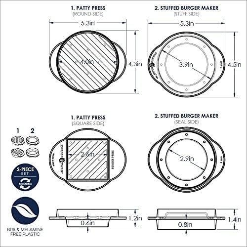 image:imageNordic Ware 365 IndoorOutdoor Stuffed Burger Maker and Patty Press