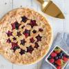 Nordic Ware Stars and Cherries Pie Top Cutter, Red(13.94 x 13.63 x 0.25 inch)