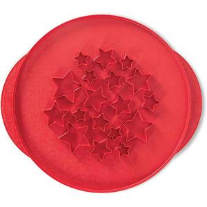Nordic Ware Stars and Cherries Pie Top Cutter, Red(13.94 x 13.63 x 0.25 inch)