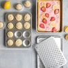 Nordic Ware Naturals 5-Piece Bake Set including Quarter Sheet, 9 x 13 Rectangular Pan, 12-Cup Muffin Pan, Multi-Task Oven & Cooling Rack, and a High Domed Lid